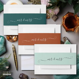 Bandeau De Faire-part Jade M. et Mme.