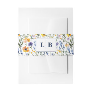Bandeau De Faire-part Jardin aquarelle floral joyeux