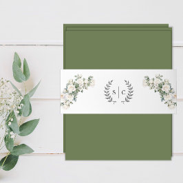 Bandeau De Faire-part Jardin romantique Rose Mariage