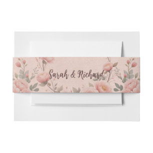 Bandeau De Faire-part Jardin Secret Romantique Peach