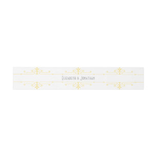 Bandeau De Faire-part Jaune v2 Fancy Ornamy Bands
