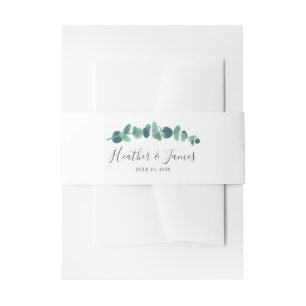 Bandeau De Faire-part Joli Mariage Eucalyptus