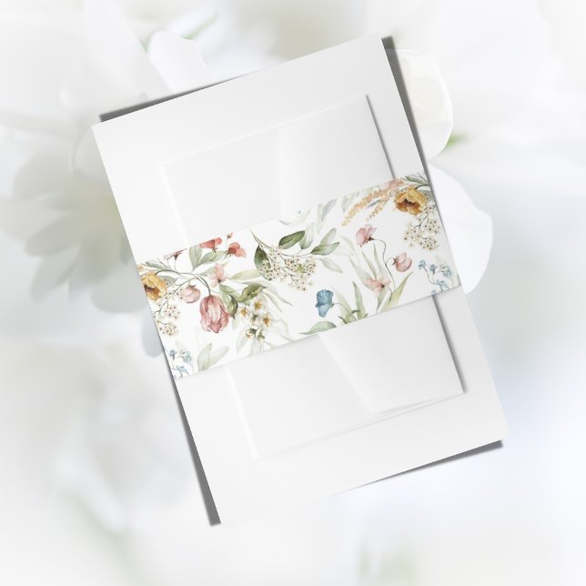Bandeau De Faire-part Jolie aquarelle Floral Moderne (Créateur téléchargé)