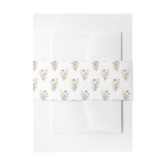 Bandeau De Faire-part Jolie florale de fleurs sauvages