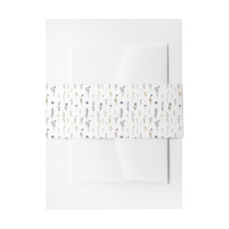 Bandeau De Faire-part Jolie florale de fleurs sauvages