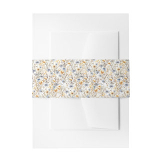 Bandeau De Faire-part Jolie florale de fleurs sauvages