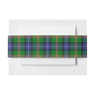 Bandeau De Faire-part Jones Scottish Tartan Belly Band