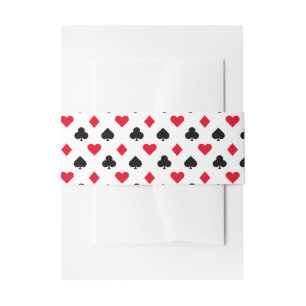 Bandeau De Faire-part Jouer un Motif de carte