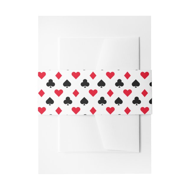 Bandeau De Faire-part Jouer un Motif de carte (Devant example)