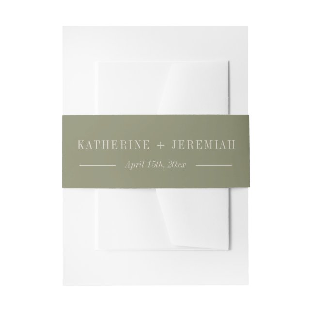 Bandeau De Faire-part Katherine | Couleurs courbes | Mariage (Devant example)