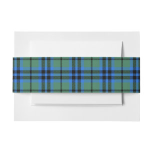 Bandeau De Faire-part Keith Scottish Tartan Belly Band