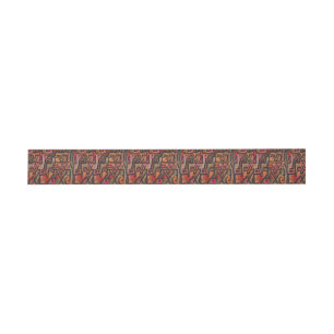 Bandeau De Faire-part Klee Abstrait Rouge Abstrait Expressionniste Natur