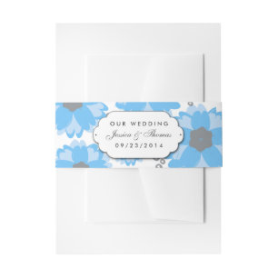 Bandeau De Faire-part La collection de Mariages Blue Blossom