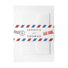Bandeau De Faire-part La collection moderne de Mariages Airmail