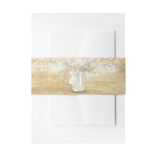 Bandeau De Faire-part La ficelle du souffle du bébé de pot de maçon