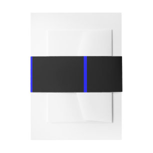 Bandeau De Faire-part La Ligne bleue symbolisée par Thin Line