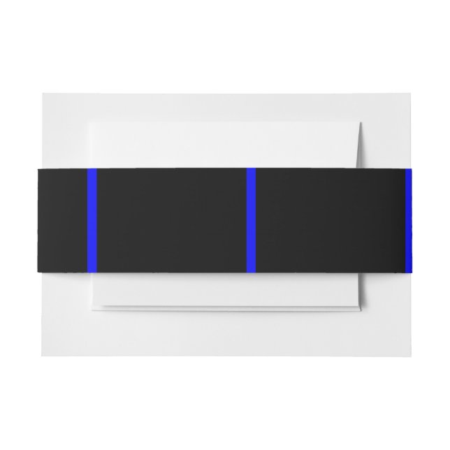 Bandeau De Faire-part La Ligne bleue symbolisée par Thin Line (Devant Example)