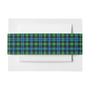 Bandeau De Faire-part Lamont Scottish Tartan Belly Band