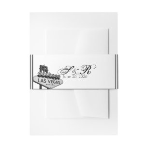 Bandeau De Faire-part Las Vegas Destination Wedding Belly Band