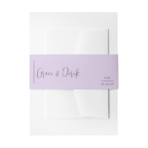 Bandeau De Faire-part Lavande géométrique minimale Mariage moderne
