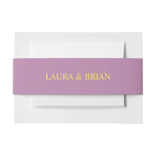 Bandeau De Faire-part Lavande, Roses et Lilacs, Mariage