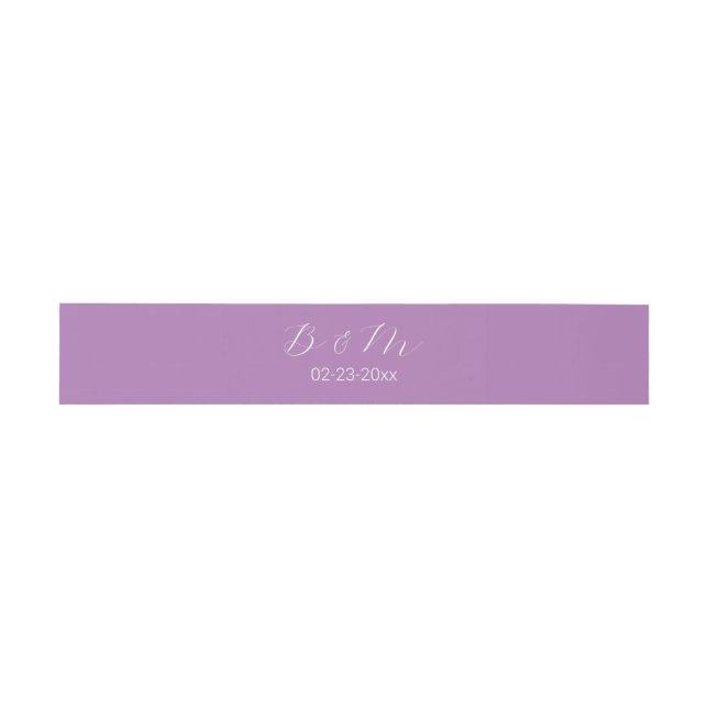 Bandeau De Faire-part Lavande simple romantique (Plat)