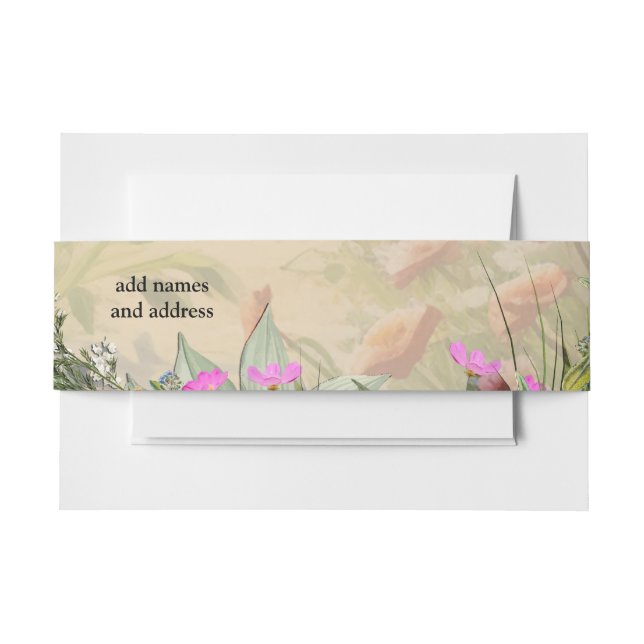 Bandeau De Faire-part Le langage des fleurs (Devant Example)