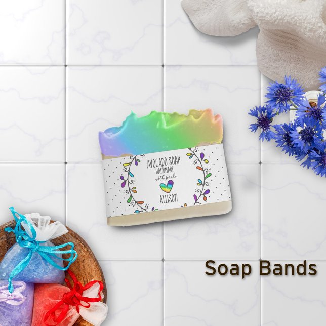 Bandeau De Faire-part LGBTQ Artisan Fabriqué Avec Un Enveloppement De Ba (Créateur téléchargé)