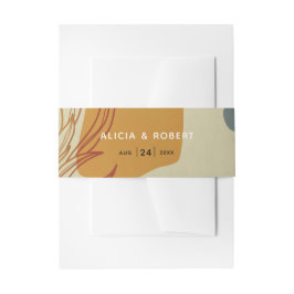 Bandeau De Faire-part Ligne moderne tendance Abstraite Protea Botanique