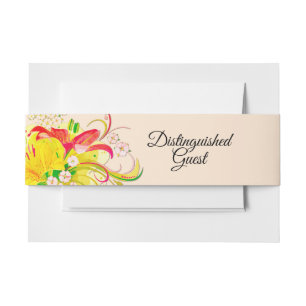 Bandeau De Faire-part L'invité distingué du jardin de fleurs