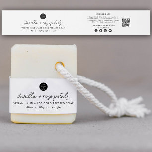 Bandeau De Faire-part Logo du Étiquette de produit de la bande savon de