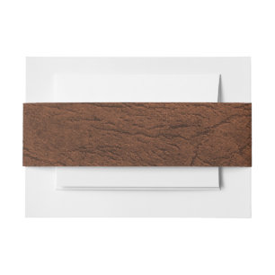 Bandeau De Faire-part Look en cuir Brown