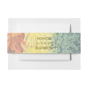 Bandeau De Faire-part LOVE Flowers Collection de Mariages du même sexe