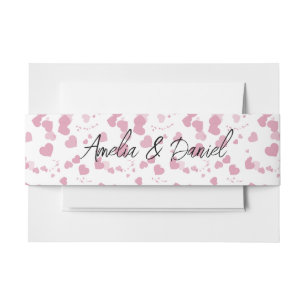 Bandeau De Faire-part Love Heart Mariage personnalisé