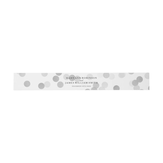 Bandeau De Faire-part Lumières élégantes de parties scintillantes (Plat)