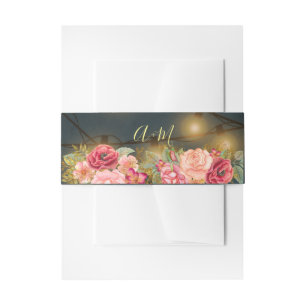 Bandeau De Faire-part Lumières scintillante rose rose rose rose rose ros