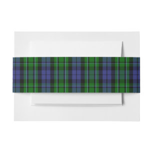 Bandeau De Faire-part MacCallum Scottish Tartan Belly Band