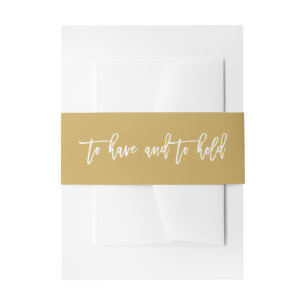 Bandeau De Faire-part Main Chic Laissé Avoir Et Tenir Mariage