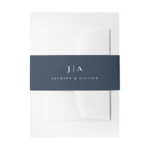 Bandeau De Faire-part Mariage à monogramme classique