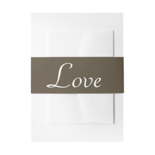 Bandeau De Faire-part Mariage Amour Brun Country, Western, Rustique