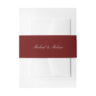 Bandeau De Faire-part Mariage automnal en spirale