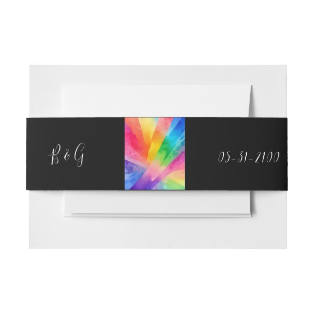 Bandeau De Faire-part mariage bisexuel lgbtq (Devant Example)