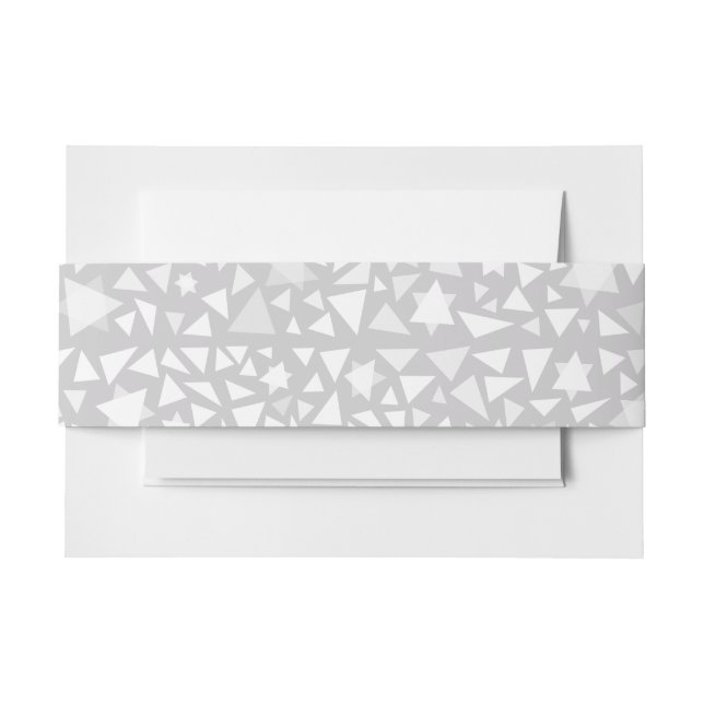 Bandeau De Faire-part MARIAGE BLANC Matching Belly Band (Devant Example)