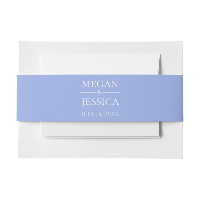 Bandeau De Faire-part MARIAGE bleu clair LGBTQ (Devant Example)