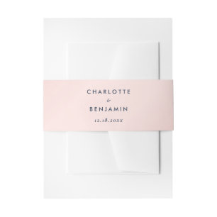 Bandeau De Faire-part Mariage bleu et bleu marine moderne