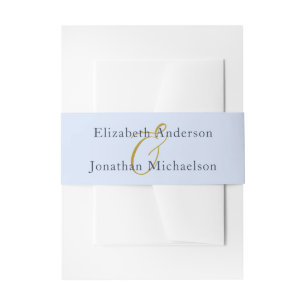 Bandeau De Faire-part Mariage bleu opulent