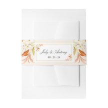 Mariage Bohème chic pêche et orange
