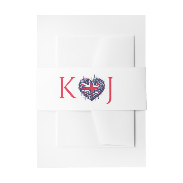 Bandeau De Faire-part MARIAGE britannique (Devant example)