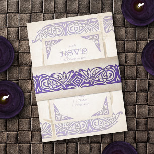 Bandeau De Faire-part Mariage celtique des épées