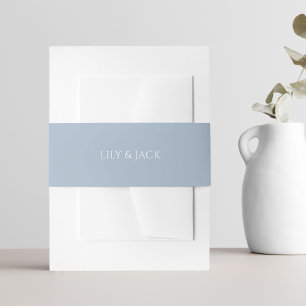 Bandeau De Faire-part Mariage chic bleu et blanc Hydrangea